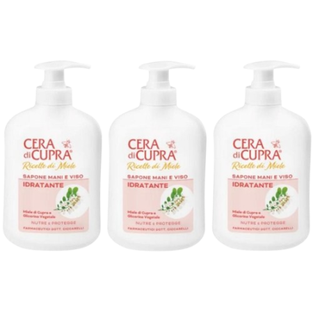 Cera Di Cupra Idratante feuchtigkeitsspendende Flüssigseife 3 x 200 ml