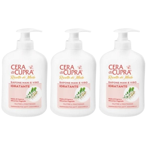 Cera Di Cupra Idratante feuchtigkeitsspendende Flüssigseife 3 x 200 ml