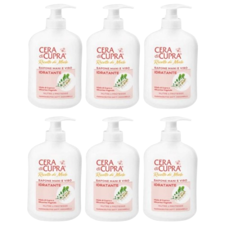 Cera Di Cupra Idratante feuchtigkeitsspendende Flüssigseife 6x200 ml