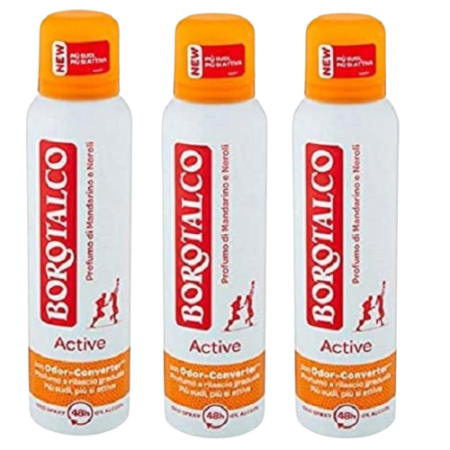Borotalco Roberts Active Mandarino & Neroli Deodorant Spray 3x150ml