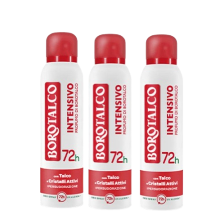 BOROTALCO Intensive Deodorant Spray 3x 150ml
