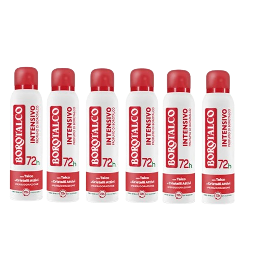BOROTALCO Intensive Deodorant Spray 6 x 150ml