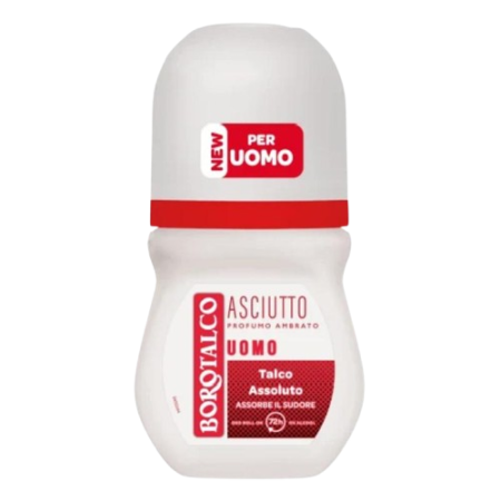 Borotalco Uomo Asciutto mit Amberduft Deo roll 50ml