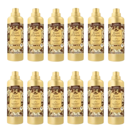 Tesori d'oriente Vaniglia & Zenzero Weichspüler Konzentrierte Formel für 38 Waschgänge 12x 760ml NEW