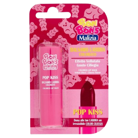 BON BONS Malizia Lippenbalsam POP KISS Kirschgeschmack 3,5 ml