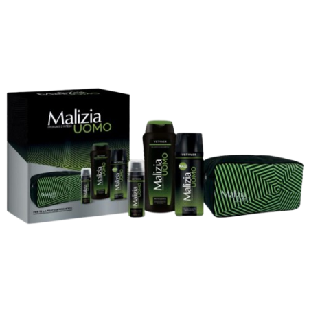 Malizia Uomo Vetyver Profumo D´intesa Geschenkset 4-teilig