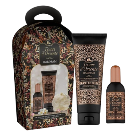Tesori D´oriente Geschenkset Hammam Edt 100ml + Duschgel 250ml + Duschschwamm
