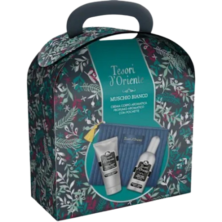 Tesori D´oriente Geschenkset Muschio Bianco Edt 100ml + Creme75ml + Kosmetiktasche
