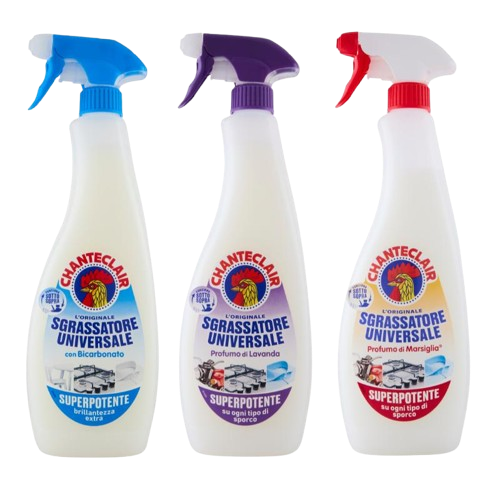 Chante Clair Triopack Sgrassatore Universal Reiniger Fettlöser 3x700 ml (Bicarbonato, Marsiglia, Lavanda)