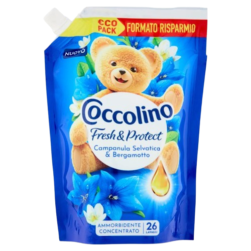 Coccolino Konzentrierter Weichspüler Wilde Glockenblume & Bergamotte Frische & Schutz Nachfüllpackung 600ml