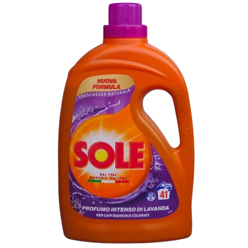Sole Waschmittel für Waschmaschine natürliche Frische mit Lavendelduft 1845 ml