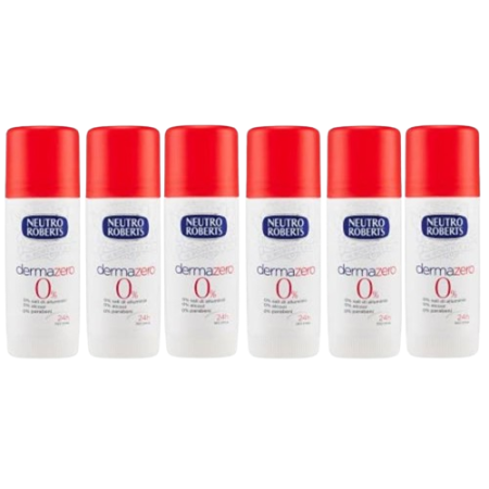 NEUTRO ROBERTS DermaZero Deodorant Stick 6x40 ml – Für empfindliche Haut