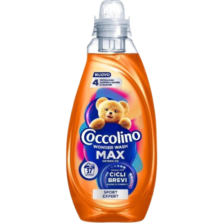 Coccolino Lavatrice Liquido Sport Expert – 1480 ml, 37 Wäschegänge